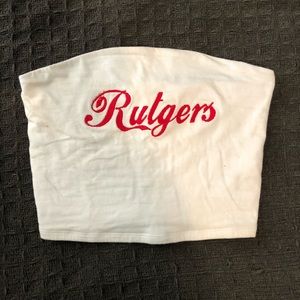 Rutgers Custom Embroidered Coca-Cola Logo Tube Top